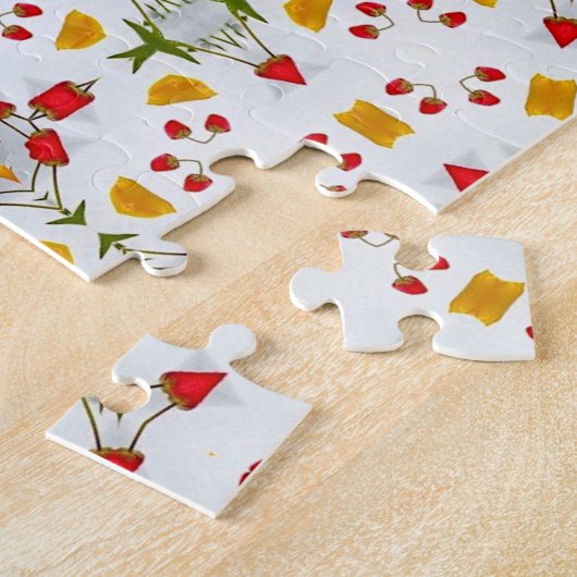 Atomic Mid Century Flower  Legpuzzel (Zijkant)