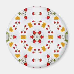 Atomic Mid Century Flower Magneet