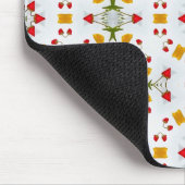 Atomic Mid Century Flower  Muismat (Hoek)