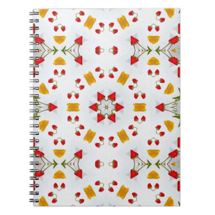 Atomic Mid Century Flower  Notitieboek