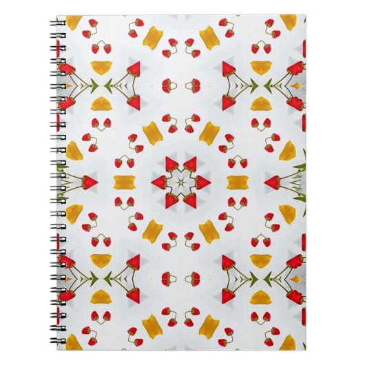 Atomic Mid Century Flower Notitieboek (Voorkant)