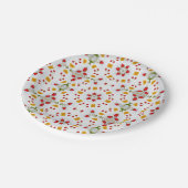 Atomic Mid Century Flower Papieren Bordje (Gekanteld)