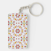 Atomic Mid Century Flower  Sleutelhanger (achterkant)