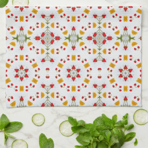 Atomic Mid Century Flower  Theedoek