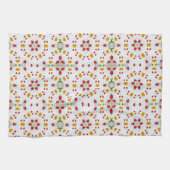 Atomic Mid Century Flower  Theedoek (Horizontaal)