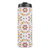 Atomic Mid Century Flower  Thermosbeker (Voorkant)