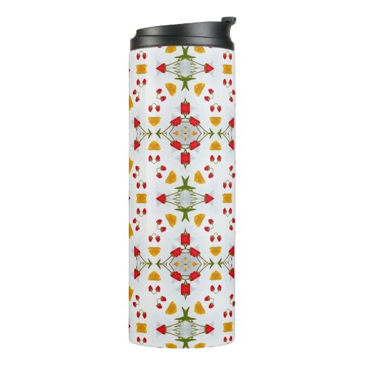 Atomic Mid Century Flower  Thermosbeker (Gedraaid links)