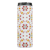 Atomic Mid Century Flower  Thermosbeker (Achterkant)