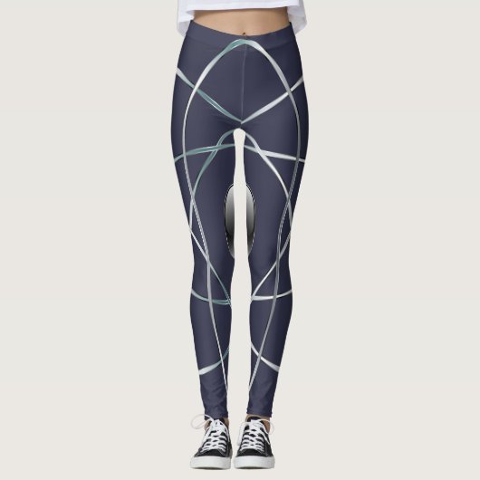 Atomic Midnight Blue-Leggings Leggings (Voorkant)