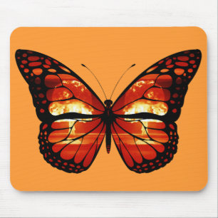 Atomic Mushroom Cloud Butterfly Mousepad Muismat