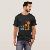 Atomic Mushroom Clouds Vergelijking van Nucleaire T-shirt (Voorkant volledig)