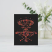 Atomic Mushroom Pirate Briefkaart (Staand voorkant)