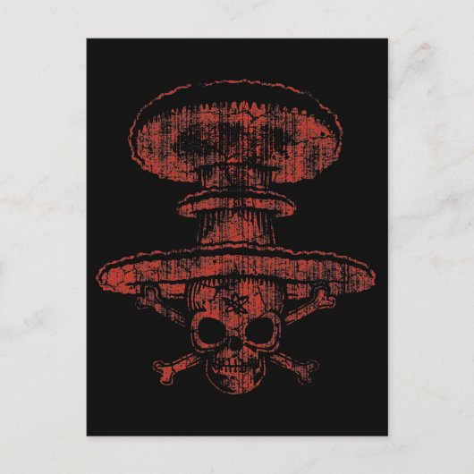 Atomic Mushroom Pirate Briefkaart (Voorkant)