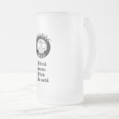 Atomic Nerd super villan frosted mok (Voorkant rechts)