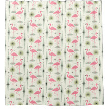 Atomic Oasis met roze Flamingos II