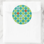 Atomic Octagons Round Stickers (Tas)