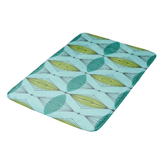 Atomic Ogee and Starbursts Bath Mat (Gekanteld)