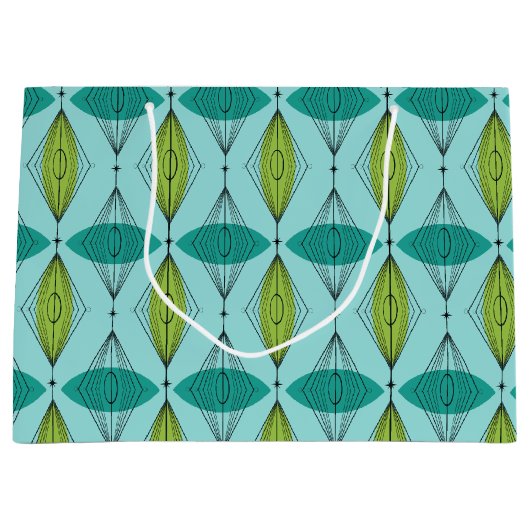 Atomic Ogee & Starbursts Gift Bag Large Cadeautasje (Voorkant)