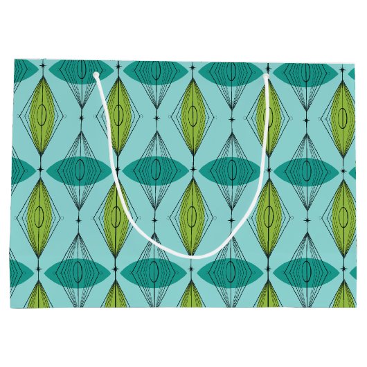 Atomic Ogee & Starbursts Gift Bag Large Cadeautasje (Achterkant)