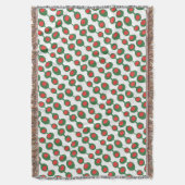 Atomic Olijven Mid Century Patroon Deken (Voorkant Verticaal)