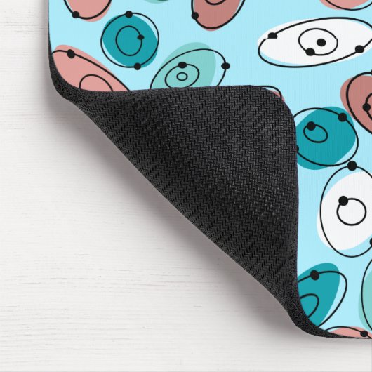 Atomic Ovals Turquoise Muismat (Hoek)