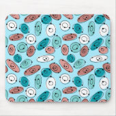 Atomic Ovals Turquoise Muismat (Voorkant)