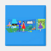 Atomic Palm Springs Cocktail Party Magnet (Voorkant)