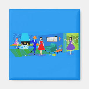 Atomic Palm Springs Cocktail Party Magnet