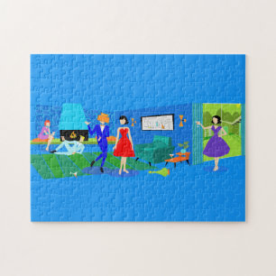 Atomic Palm Springs Cocktail Party Puzzle Legpuzzel