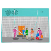 Atomic Palm Springs Stewardess Party Gift Bag Groot Cadeauzakje (Voorkant)