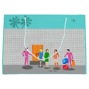Atomic Palm Springs Stewardess Party Gift Bag Groot Cadeauzakje