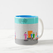 Atomic Palm Springs Stewardess Party Mok (Voorkant rechts)