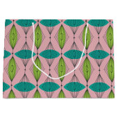 Atomic Pink Ogee & Starburst Gift Bag Groot Cadeauzakje (Voorkant)