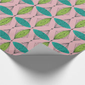 Atomic Pink Ogee & Starburst inpakpapier (Hoek)