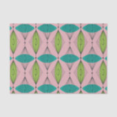 Atomic Pink Ogee & Starburst tissuepapier (Voorkant)