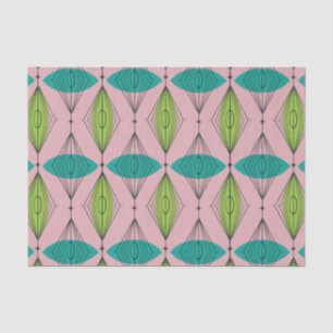 Atomic Pink Ogee & Starburst tissuepapier