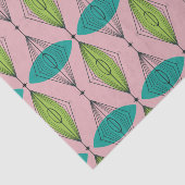 Atomic Pink Ogee & Starburst tissuepapier (Detail)