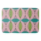 Atomic Pink Ogee & Starbursts Bath Mat (Voorkant)