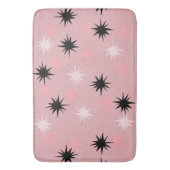 Atomic Pink Starbursts Bath Mat (Voorkant Verticaal)