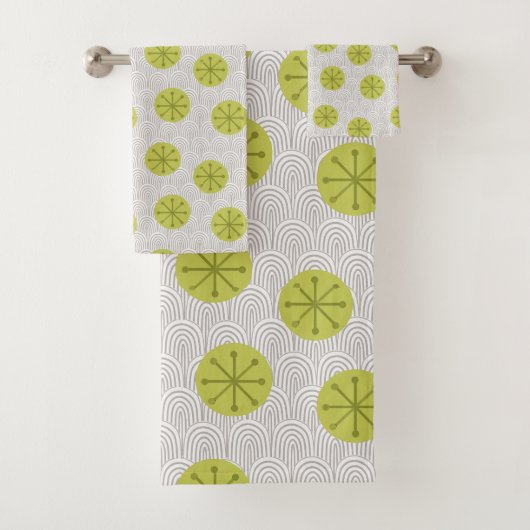 Atomic Pinwheels Bad Handdoek (Insitu)