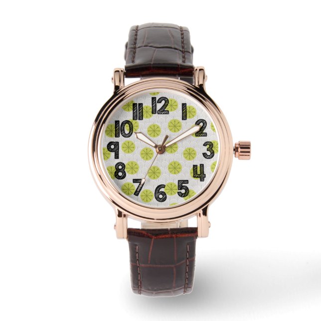 Atomic Pinwheels Horloge (Voorkant)