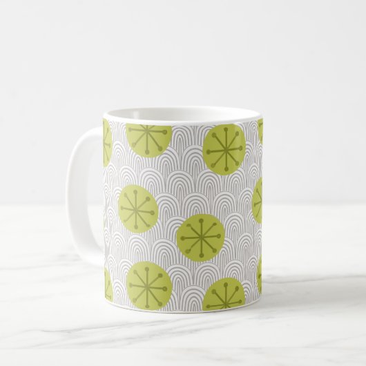 Atomic Pinwheels Koffiemok (Voorkant links)