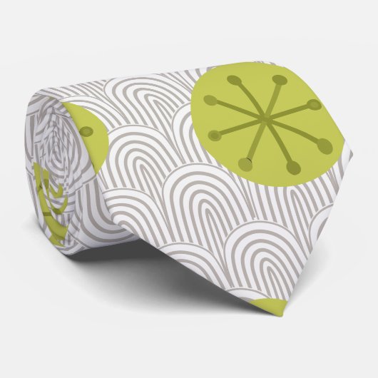 Atomic Pinwheels Stropdas (Opgerold)