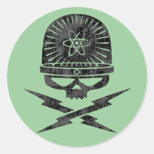 Atomic Pirate Ronde Sticker
