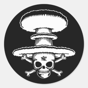 Atomic Pirate Ronde Sticker