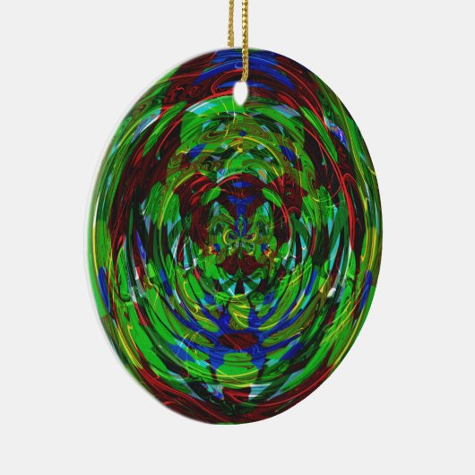 Atomic Reaction Kaleidoscoop Keramisch Ornament (Rechts)