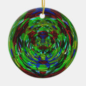 Atomic Reaction Kaleidoscoop Keramisch Ornament (Voorkant)