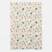 Atomic Red en Green Christmas Kitchen Towel Theedoek (Verticaal)