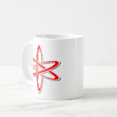 Atomic Red Koffiemok (Voorkant links)