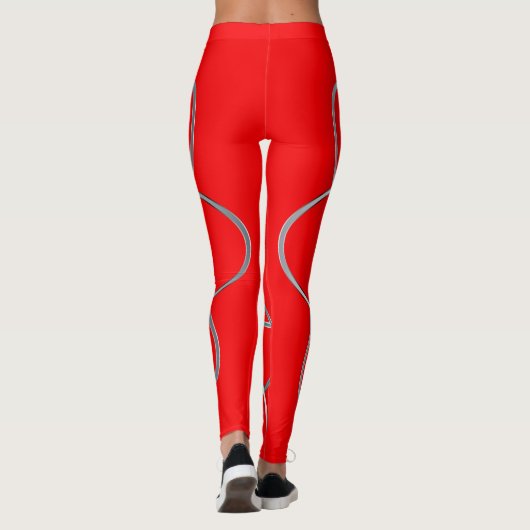 Atomic Red Leggings (Achterkant)